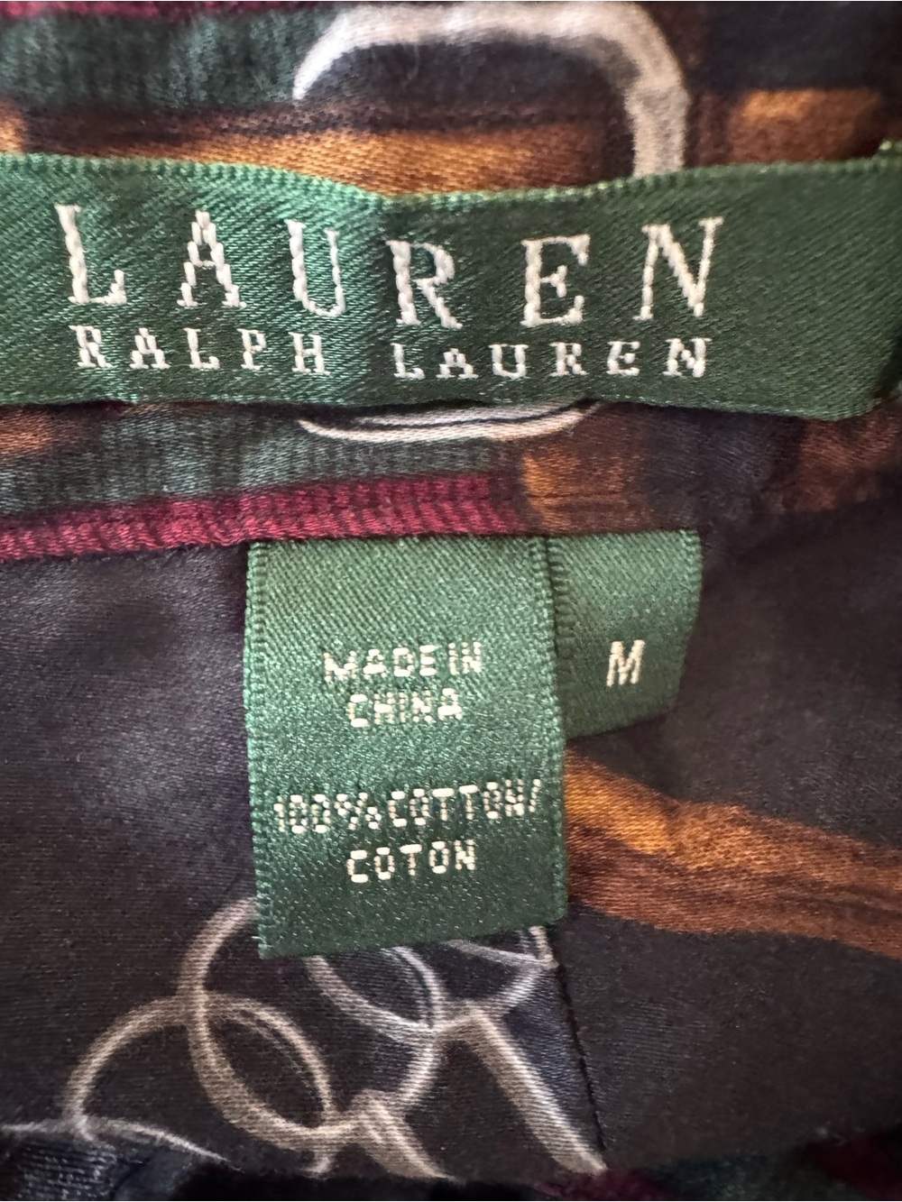 Vintage Ralph Lauren Equestrian Horse Blouse Shirt - Picture 4 of 4